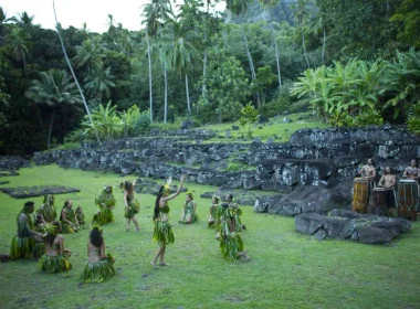 Marae de Upeke à Hiva Oa © Tahiti Tourisme